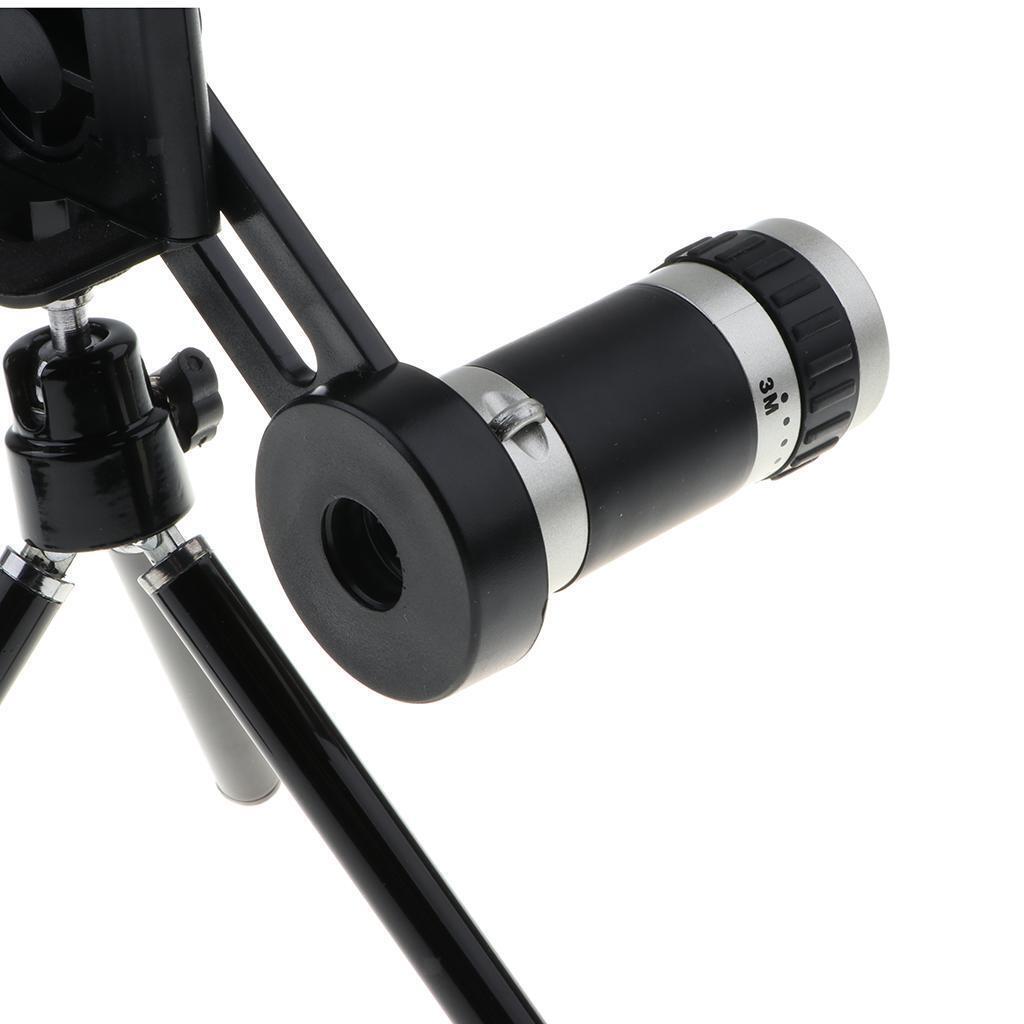 Universal 8X Phone Camera Telephoto Lens+360° Rotatable Tripod for