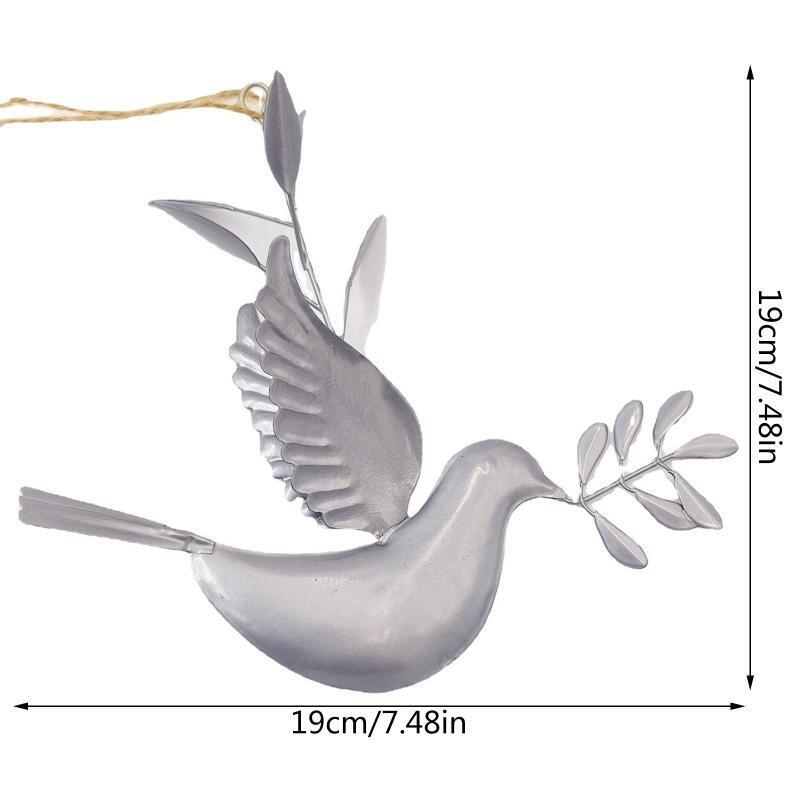 Metal Doves Wall Art Decor Holiday Gifts Outdoor Wall Sculpture Decoration