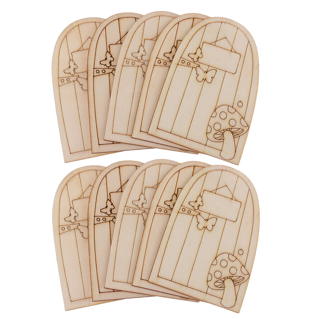 20Pieces Fairy Gardens Mini Wooden Fairy  Supplies Accessories