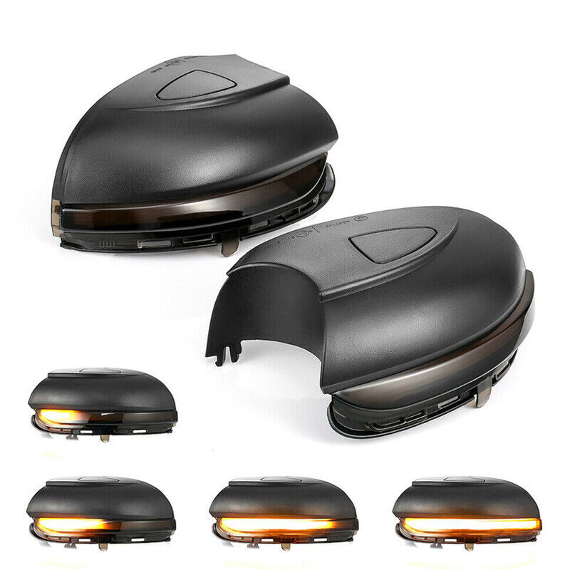 2pcs LED Side Mirror Cover Turn Signal Light Fit for VW Golf 6 GTI MK6 2009-2013