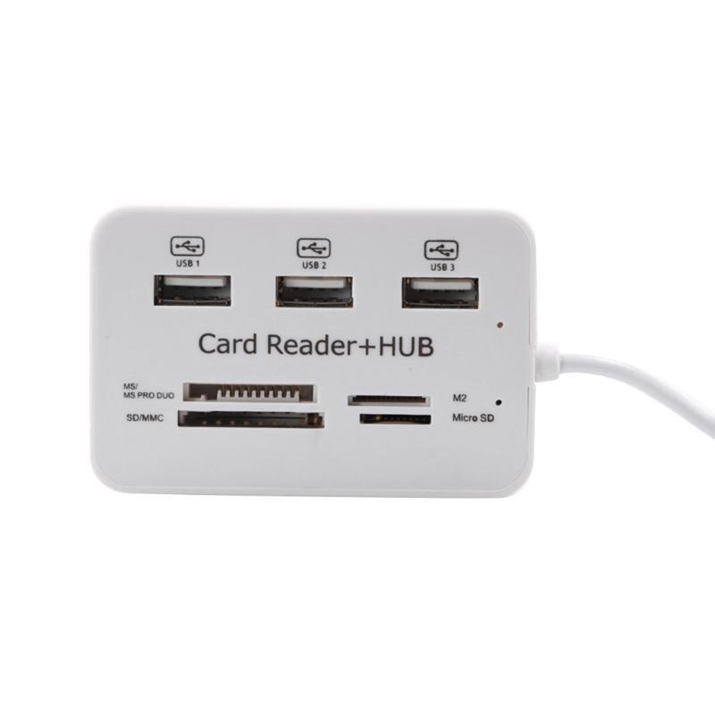 USB 3.0 Hub Combo with High Speed, Multi USB Port Expander for Laptop PC