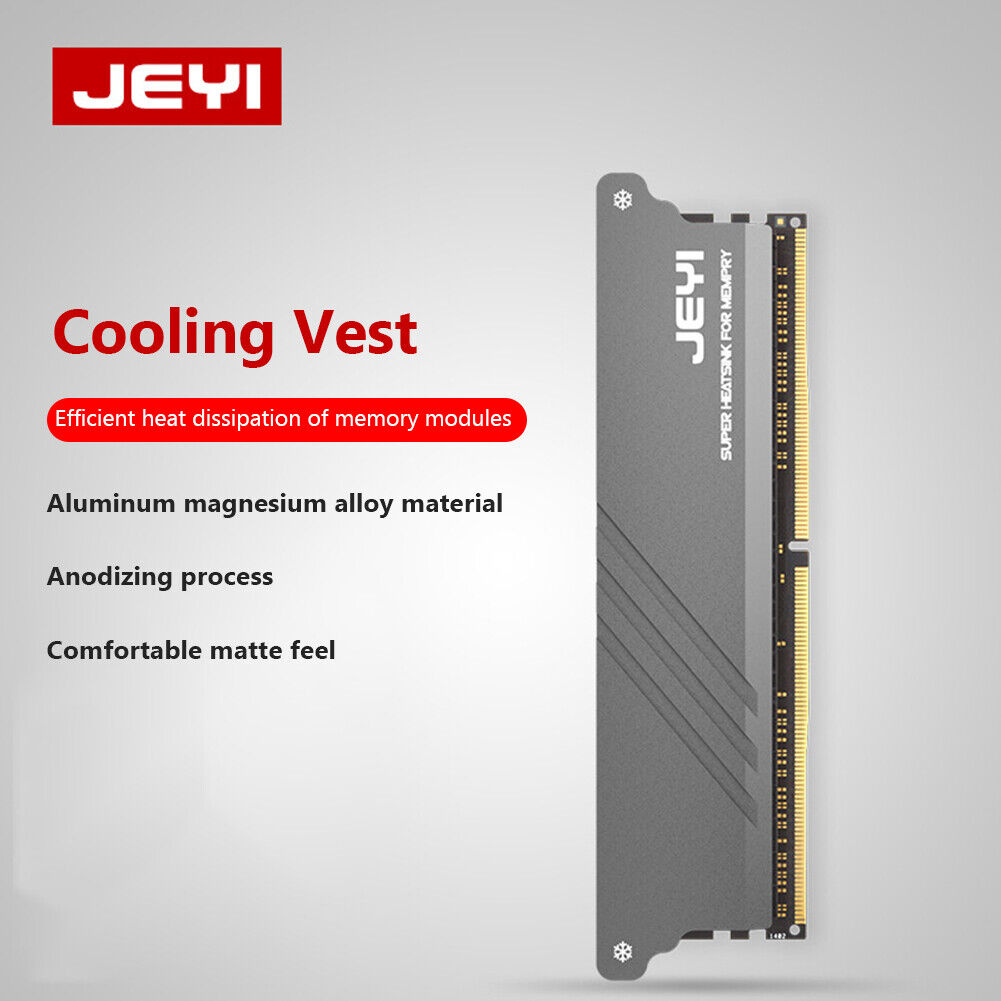 JEYI iMemory-1 RAM Heatsink Radiator Memory Cooler for DDR2 DDR3 DDR4 DDR5