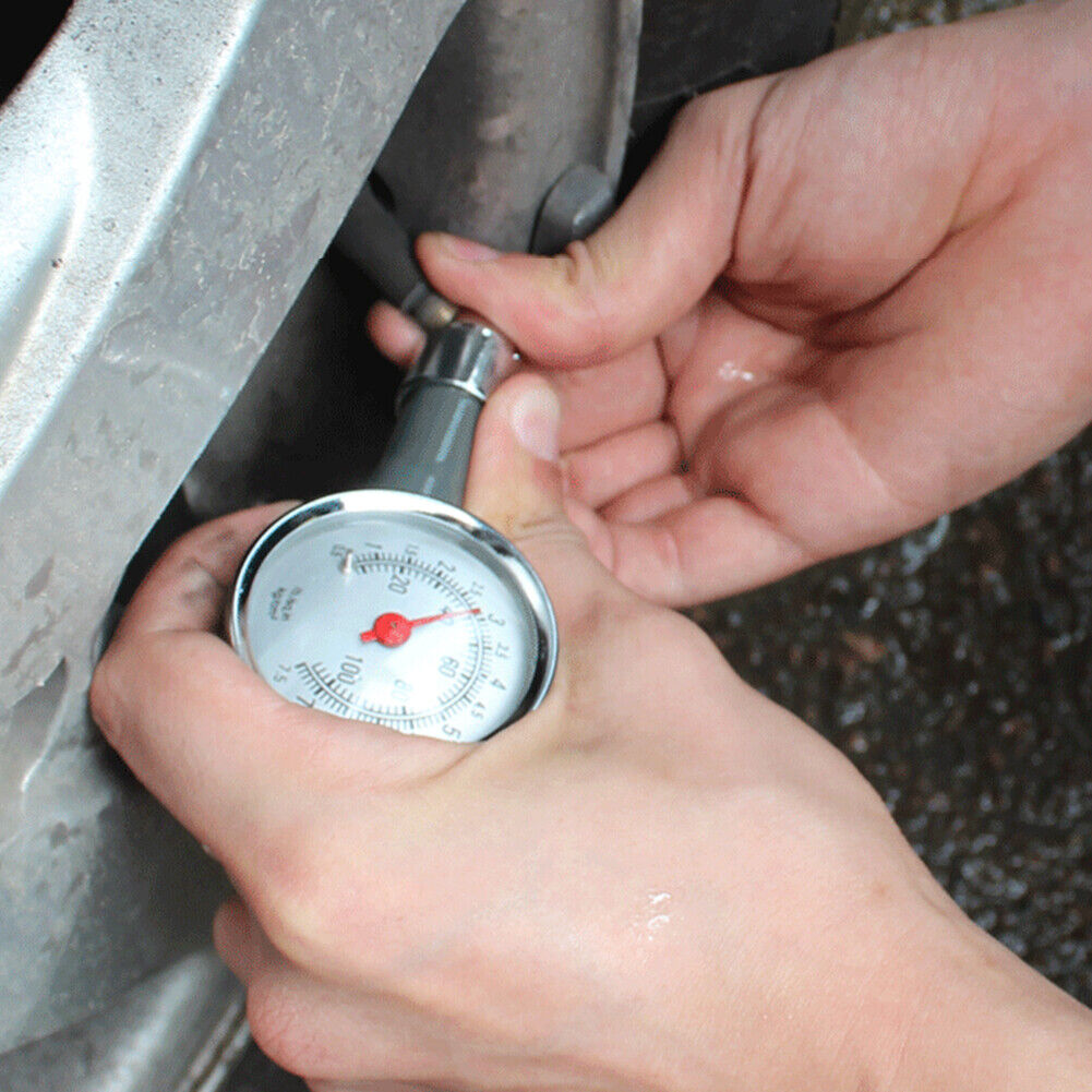 Dual-Scale Dial Tyre Tire Pressure Gauge for Car Auto Motorcycle Truck