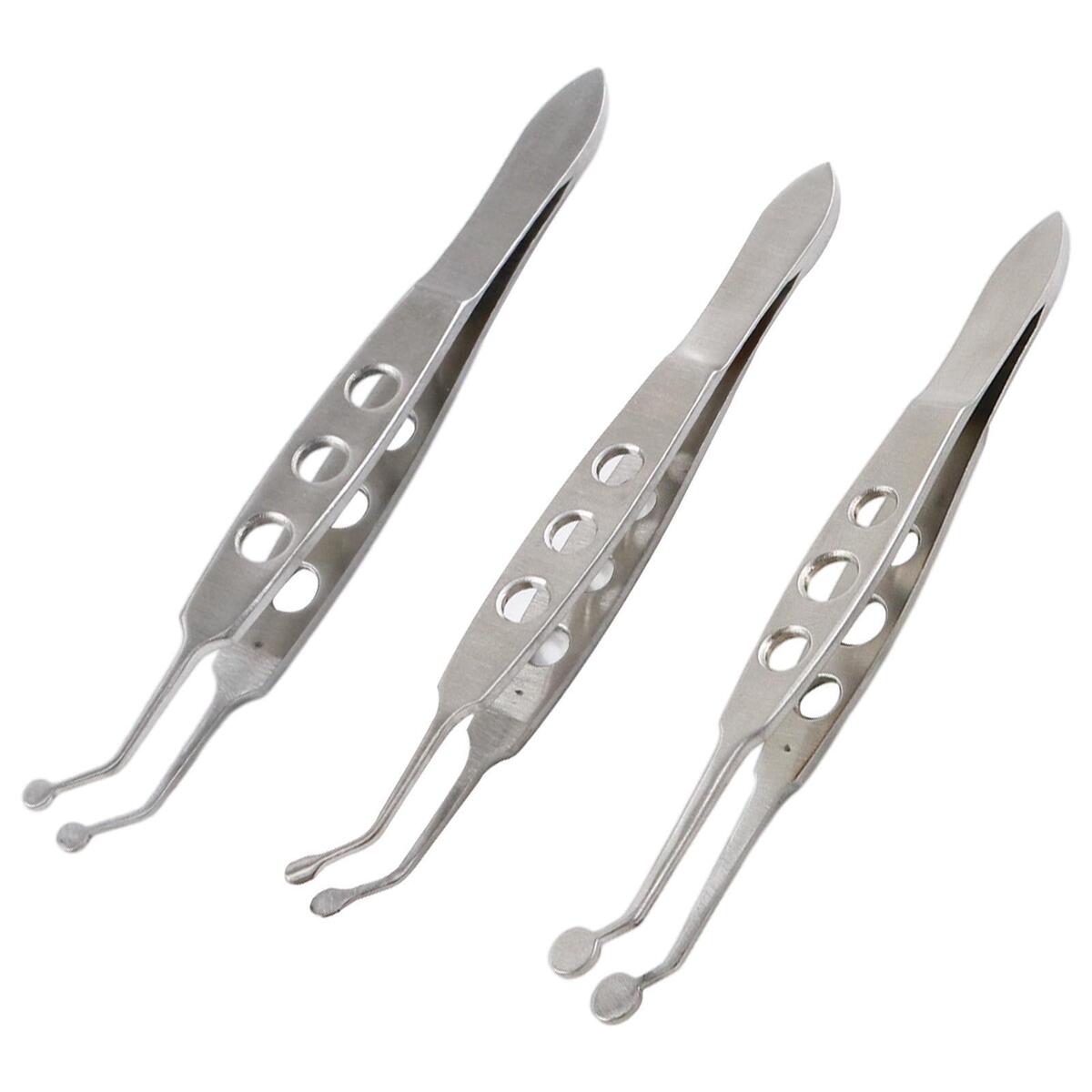 3x Meibomian Gland Forceps Clamp for Palpebral Gland Massage