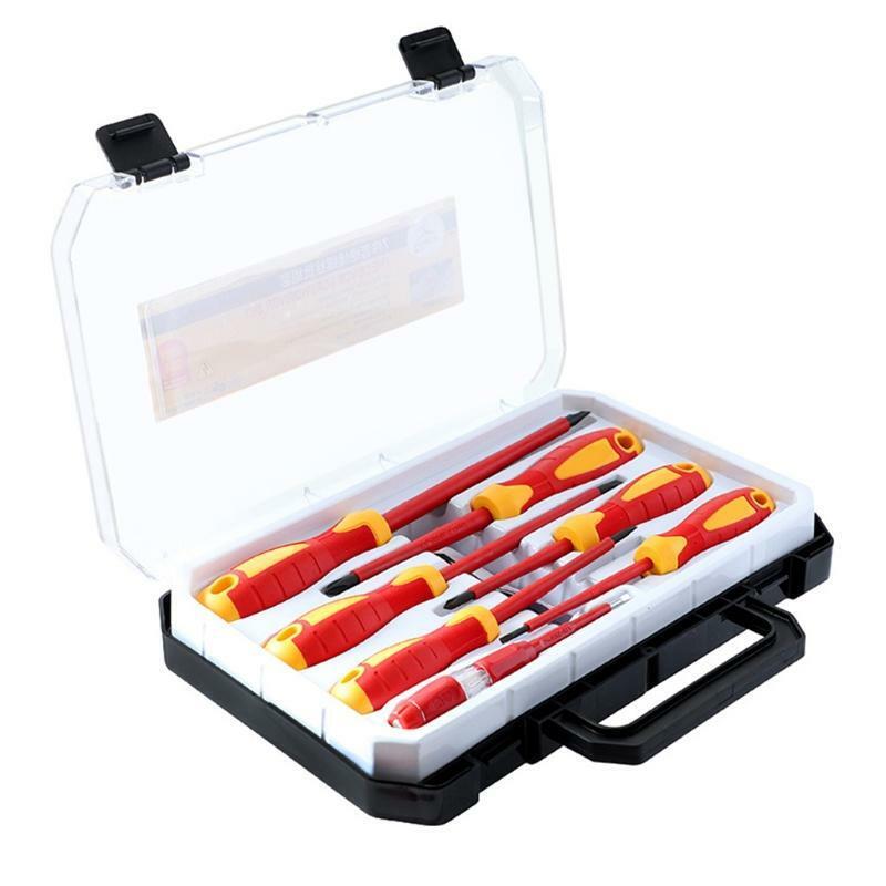 7Pcs/Set Insulated Screwdriver Set 1000V Cross Slotted Screwdriver