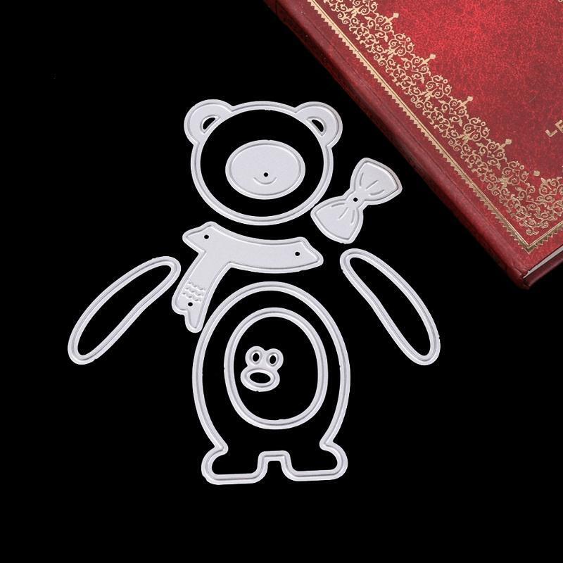 Bear Cutting Dies Stencils Scrapbook Album Paper Embossing DIY Craft Christmas