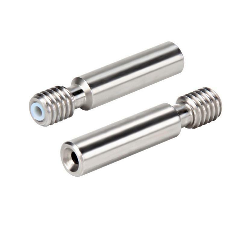 2Pcs All-Metal V6 Kraken Heat Break Throat Chimera/Cyclops Titanium Alloy Tube