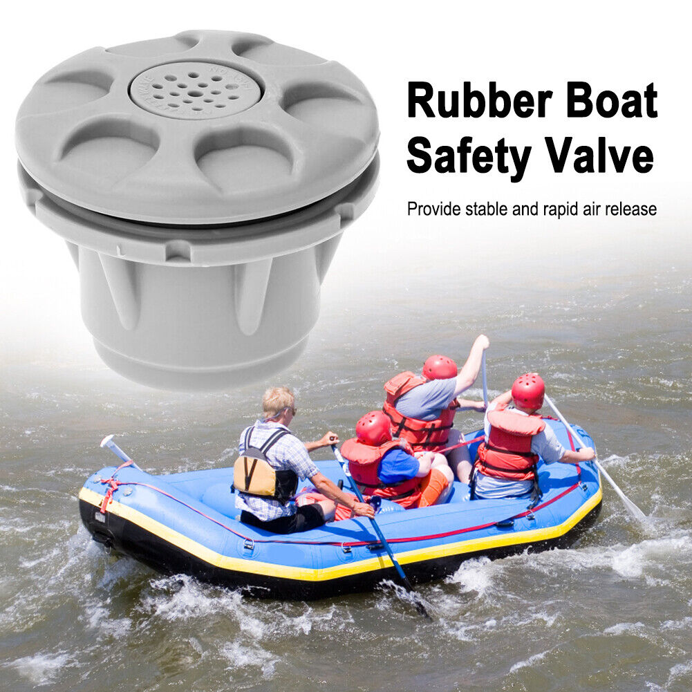 PVC Release Deflate Air Valve for Inflatable Boat Raft Dinghy Kayak (Grey)