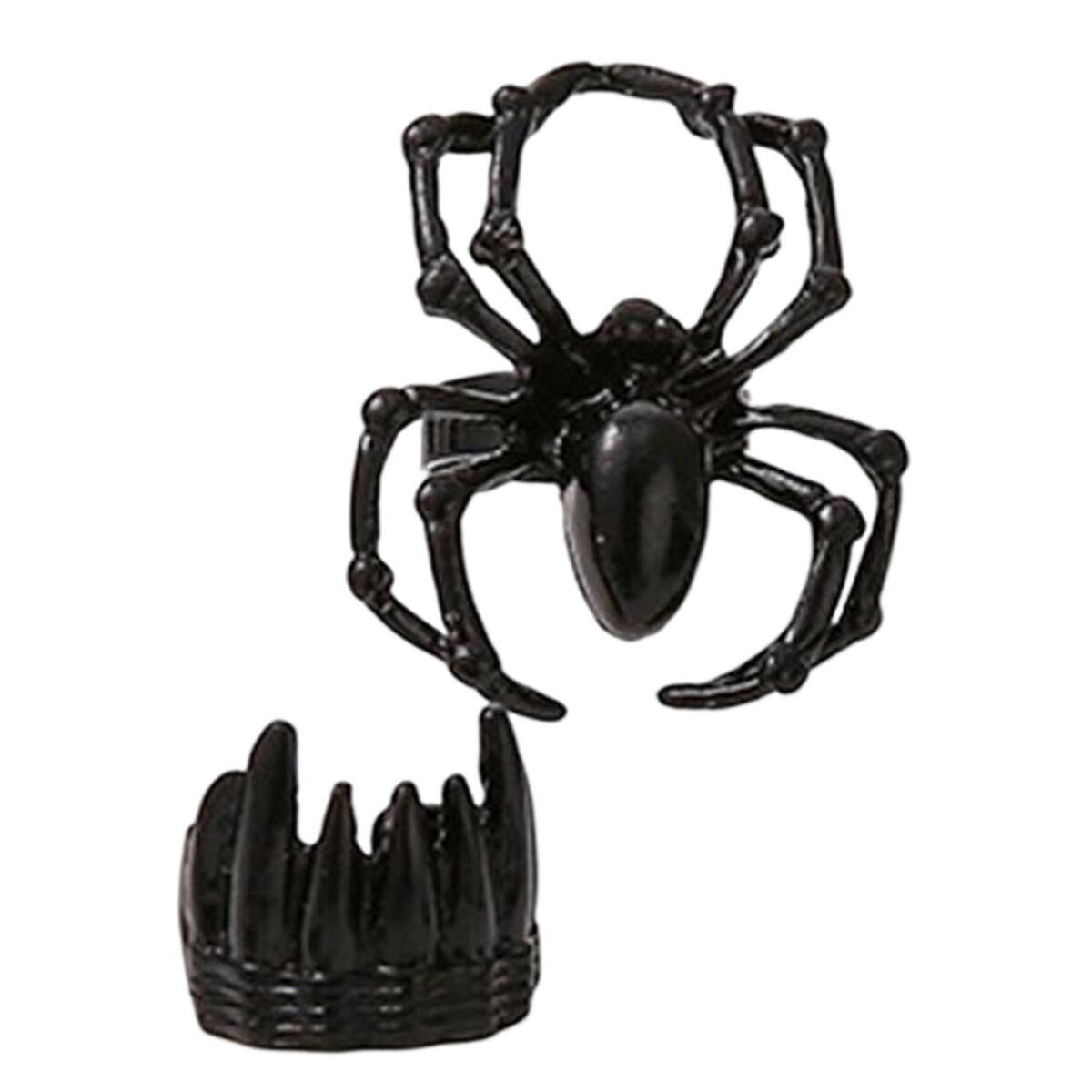 10 Pieces Stylish Punk Alloy Ring Set Decoration Statement Ring Temperament