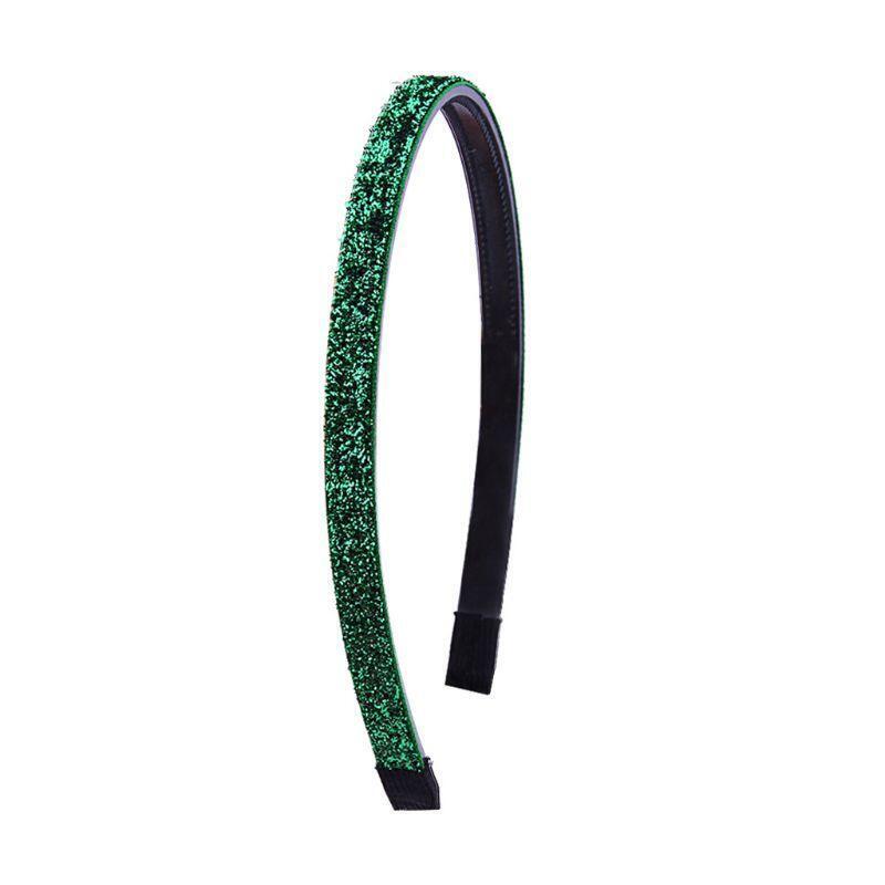 8Pcs Women Girls Colorful Thin Headband Glitter Sequins Non-Slip Teeth Hair Hoop