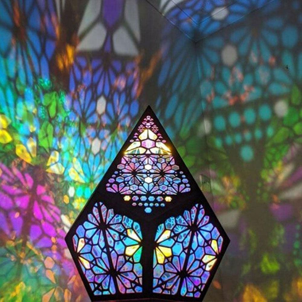 LED Bohemian Desk Floor Projector Light Starry Sky Ambient Light Bedside Lamp