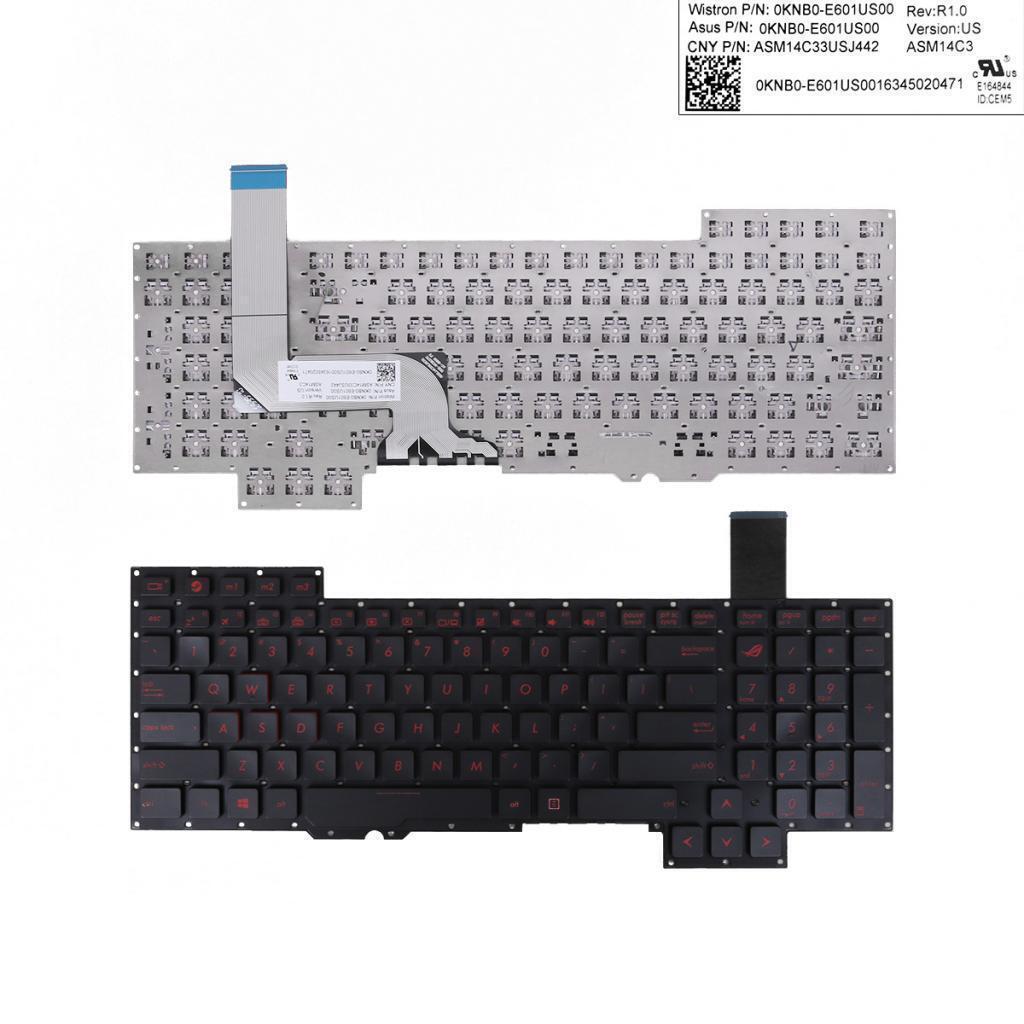 Brand New Laptop Keyboard w/ Backlit for  G751J G751JL G751JM G751JT