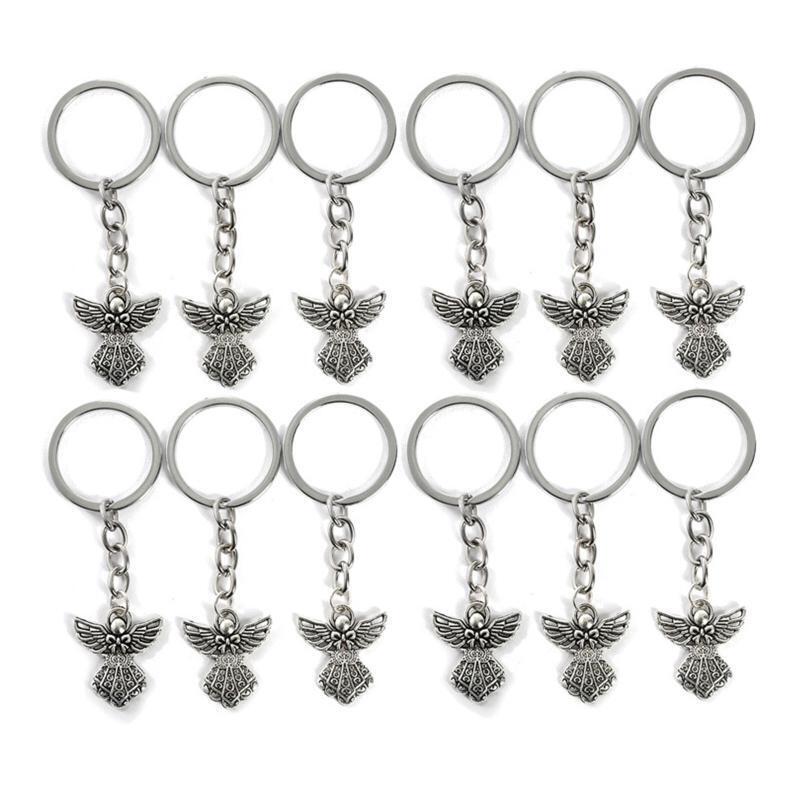 Guardian Angel Keychains Set of 30 Metal Zinc Alloy Creative Mini Key Chain
