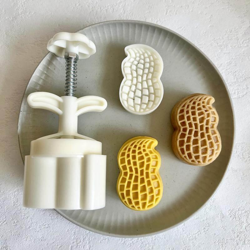 75g Cute Peanut Shaped Pastry Moulds Mooncake Molds Mooncake Mould Hand Pressure