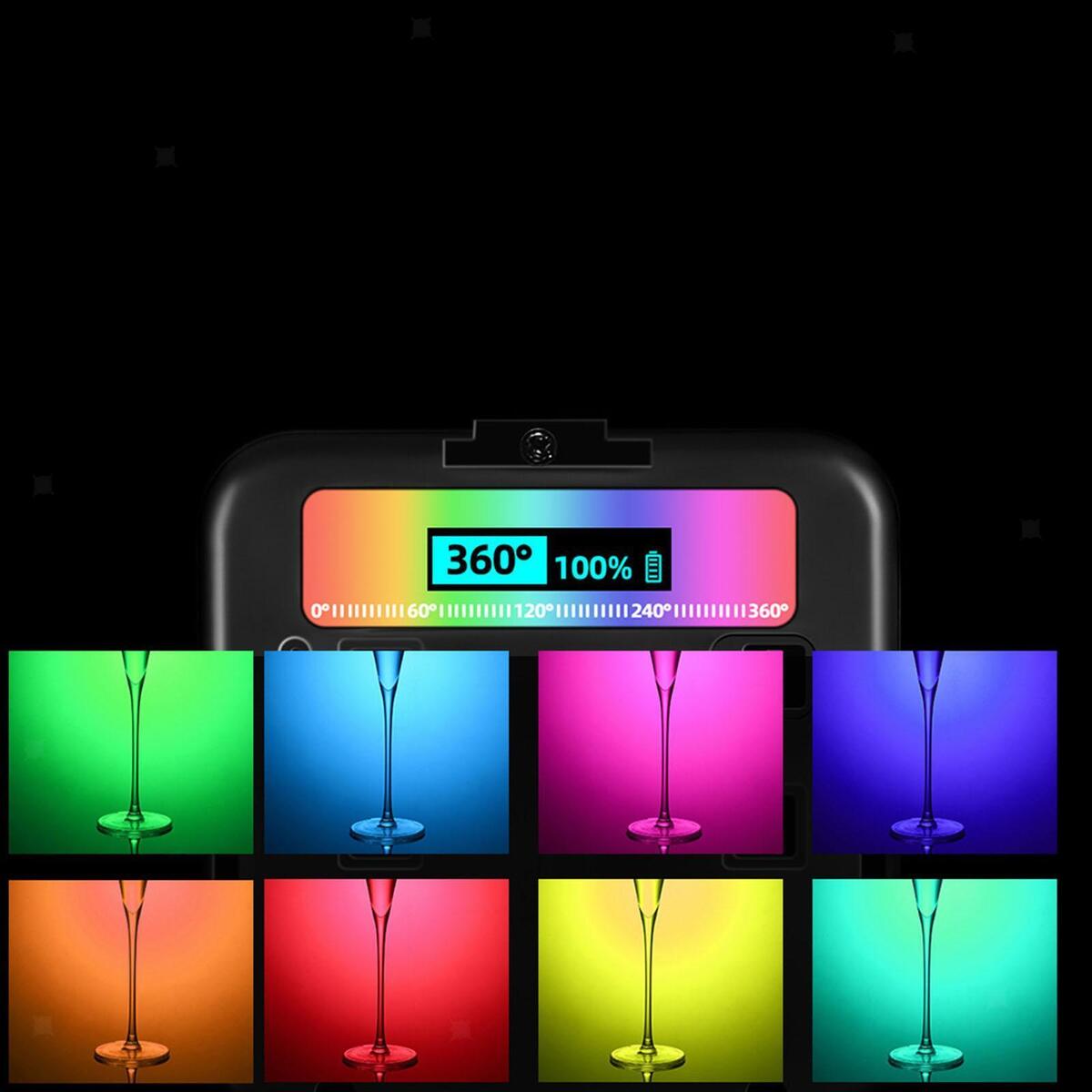 RGB Video Lights LED Camera Light Full Color Portable Photography Light