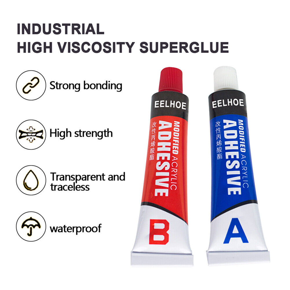 2pcs A + B Metal Repairing Adhesive Super Glue Wood Ceramic Casting Glue