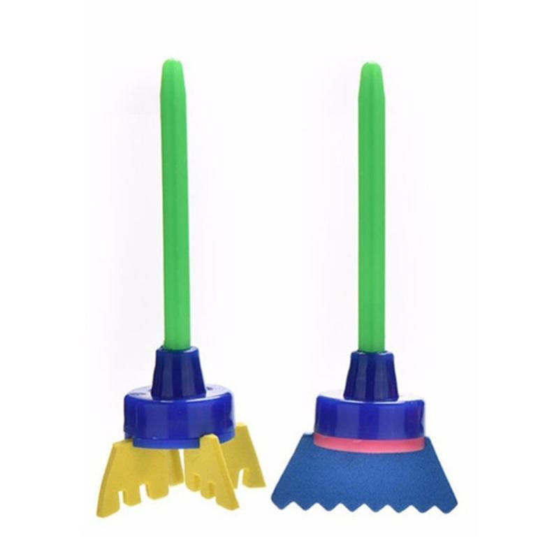 4Pcs/Pack Flower-shaped Sponge Brush Set Ideal for Watercolor Acrylic Painting