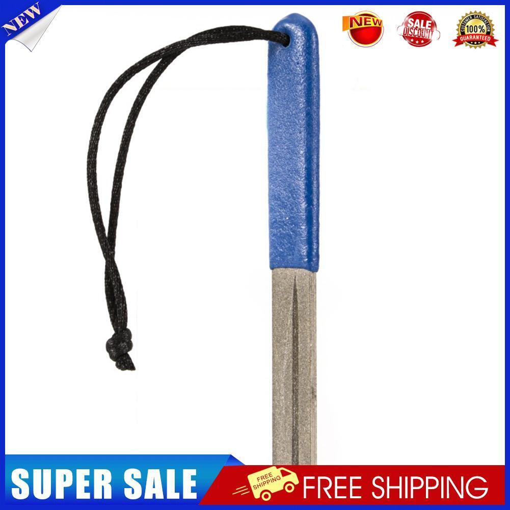 Double Groove Fishing Hook Sharpener Outdoor Diamond Fishhook Grindstone