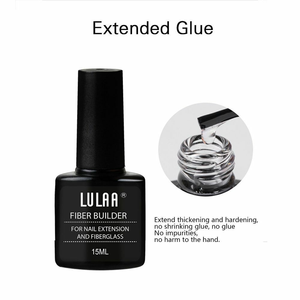 Art Fiber Nails Extension Nail Quick Building Fiber Builder Gel Fiberglass Glue