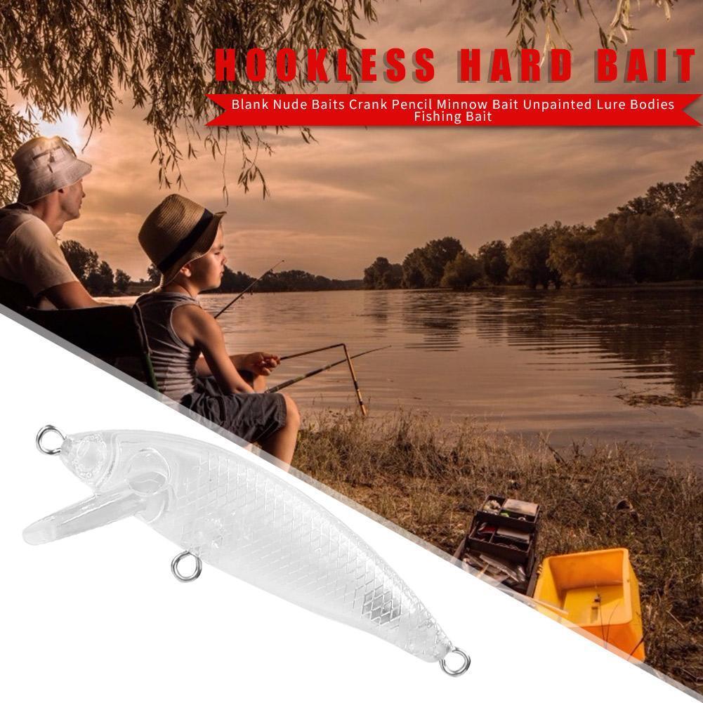5.5cm 3.5g Plastic Transparent Blank Fishing Lure Hard Baits without Hook