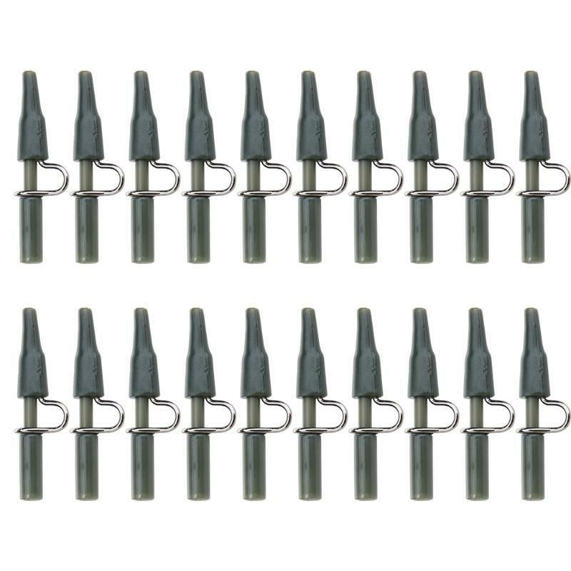 20Pcs European Carp Heavy Duty Lead Clip Silica Gel Carp End Fixed Line Fishing