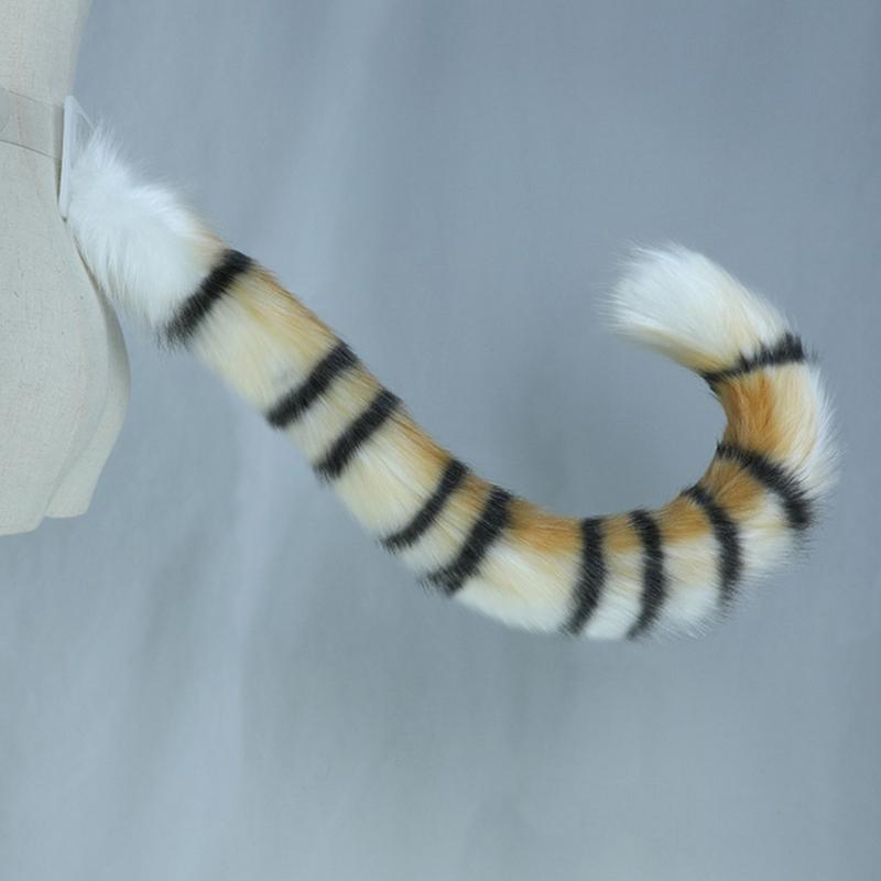 Wolf Tail Soft Long Fur Cat Fox Costume Tail for Halloween Fancy Party Costume