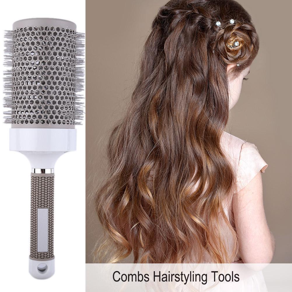 Pro Hair Brush High Temperature Resistant Ceramic Iron Round Comb (65mm)
