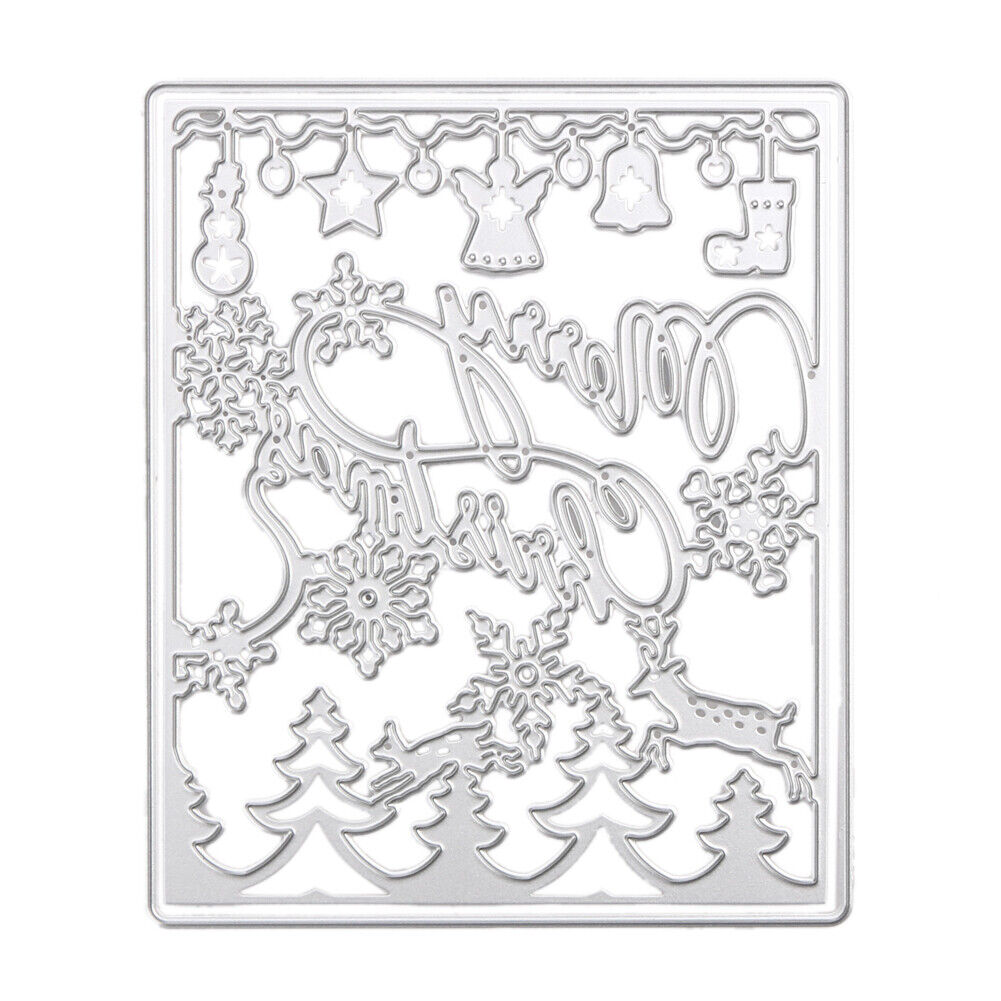 Merry Christmas Cutting Dies Stencil For DIY Scrapbook Album Paper Card-119