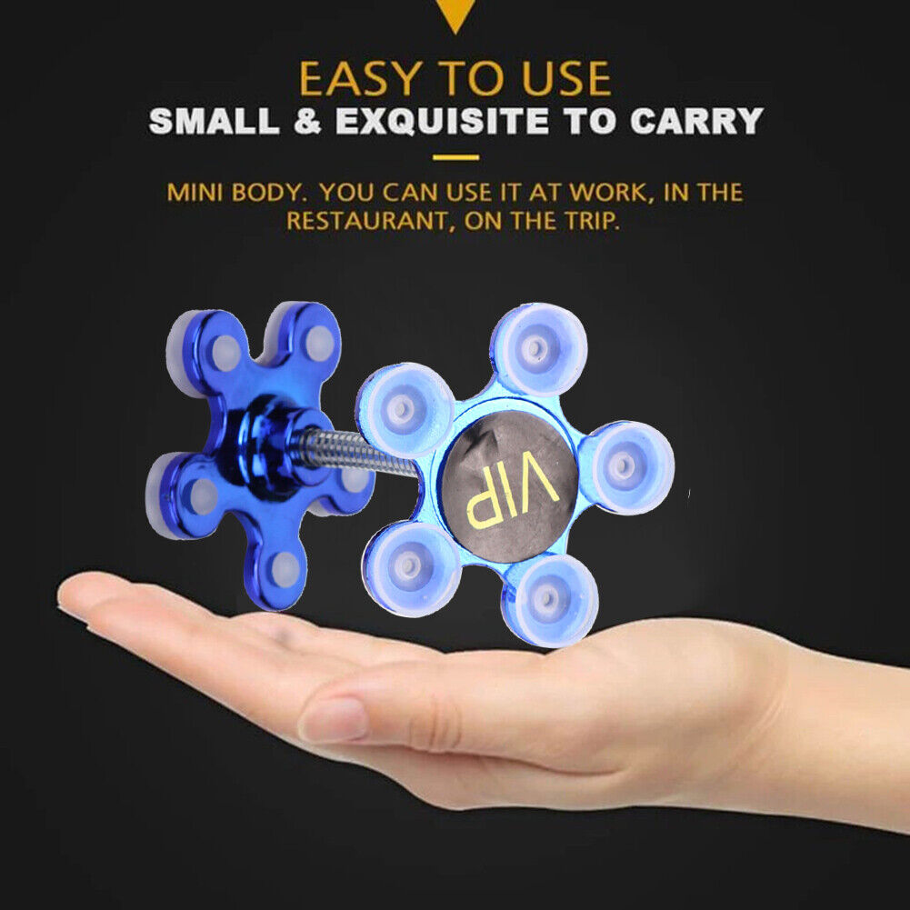 Magic Suction Cup Phone Holder Double-Sided Sucker Mobile Bracket (Blue)