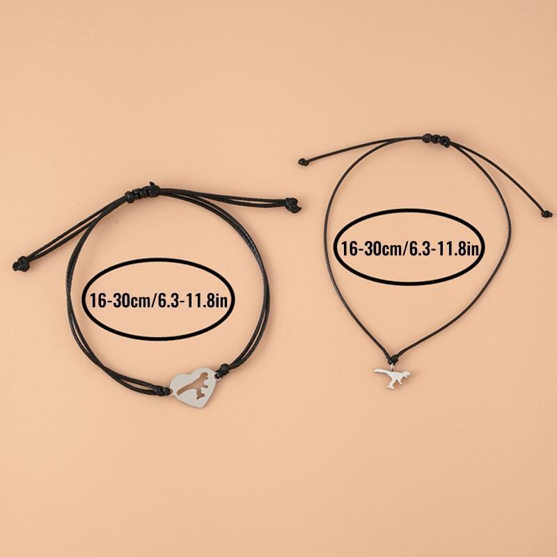2x Cute Charm Friendship Bracelets Set Pinky Promsie for Best Friends Sister