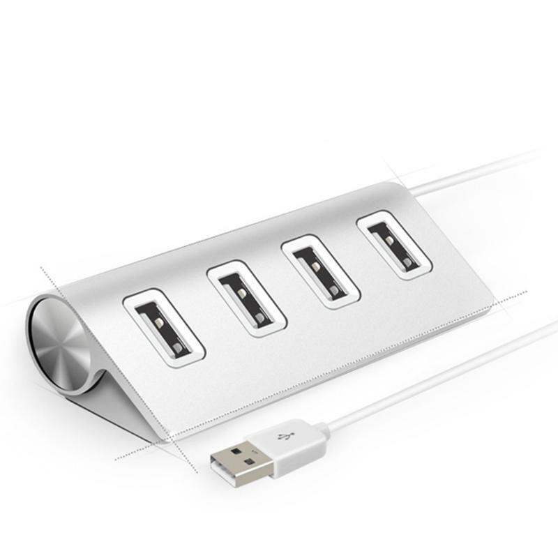 Fast Data Transfer USB2.0 4-Port Splitter Hub for PC Mobile Power Charge
