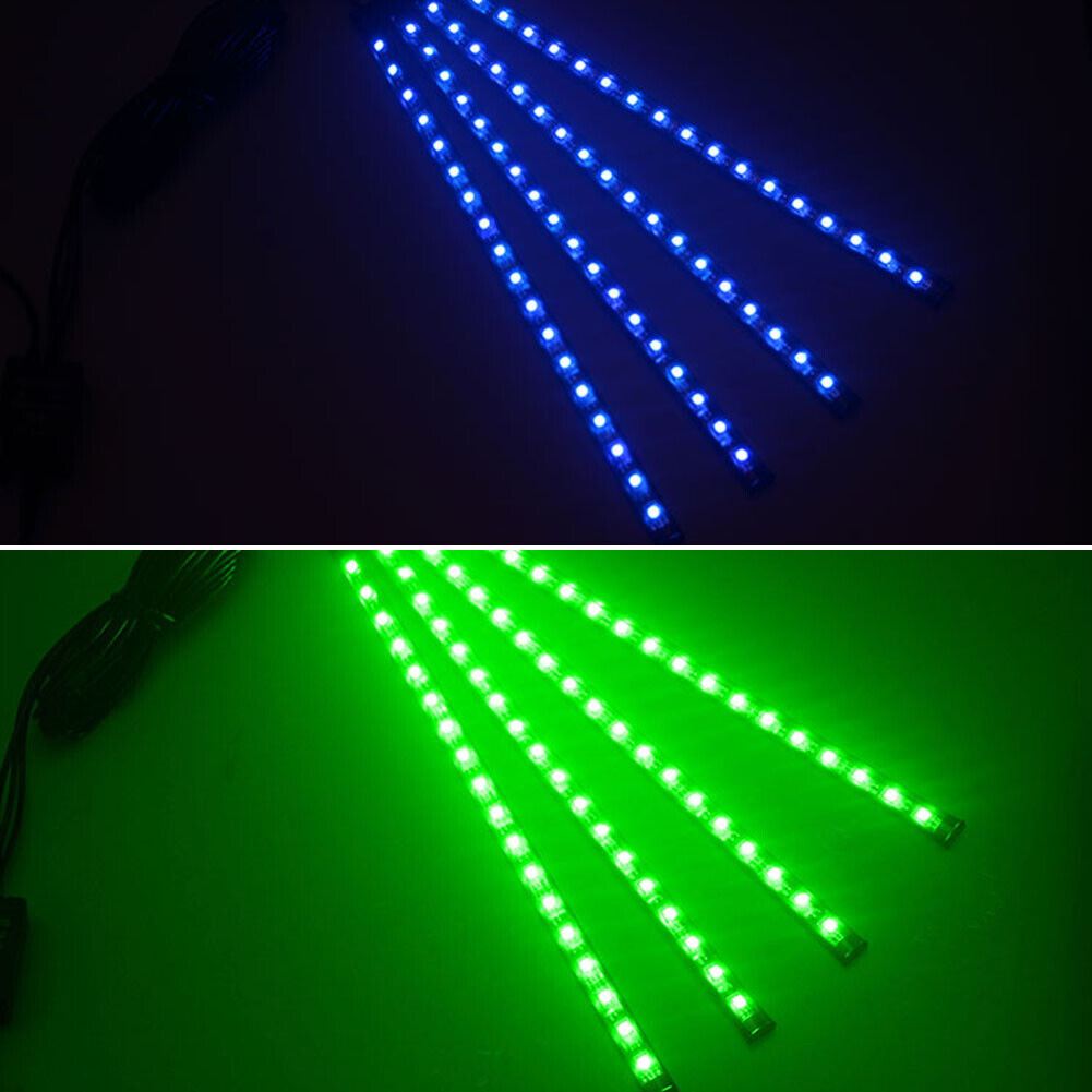 5V USB 4 in 1 LED Car Foot Light RGB SMD5050 72 LED Strip Ambient Lamp