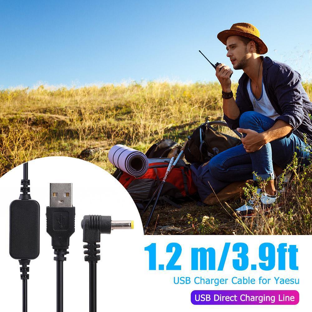 USB Power Charging Cable for Yaesu VX-6R VX7R FT60R VX177 Walkie Talkie