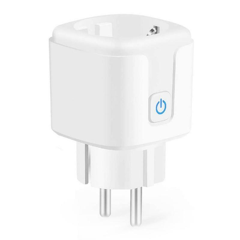EU Tuya Smart Plug Adapter Wireless Remote Voice Control 16A Intelligent Socket