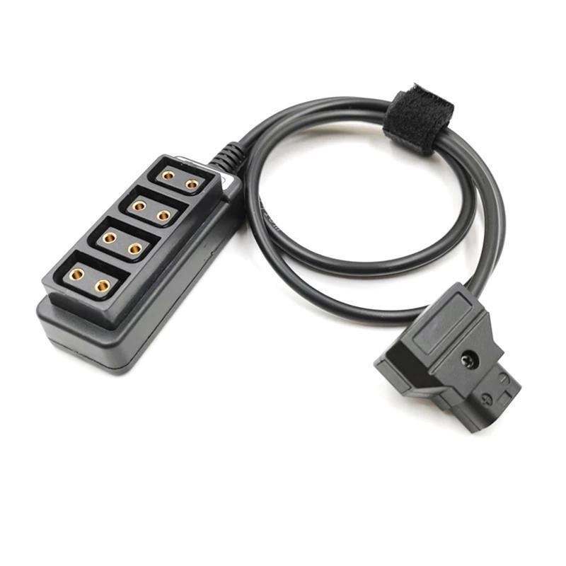 D TAP Male to 4 Port D TAP Female Splitter Power Cable Connector for Anton Cam