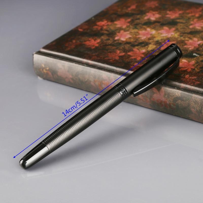 Hero 737 Black Fountain Pen 0.5mm Metal Business School Office Stationary Gift