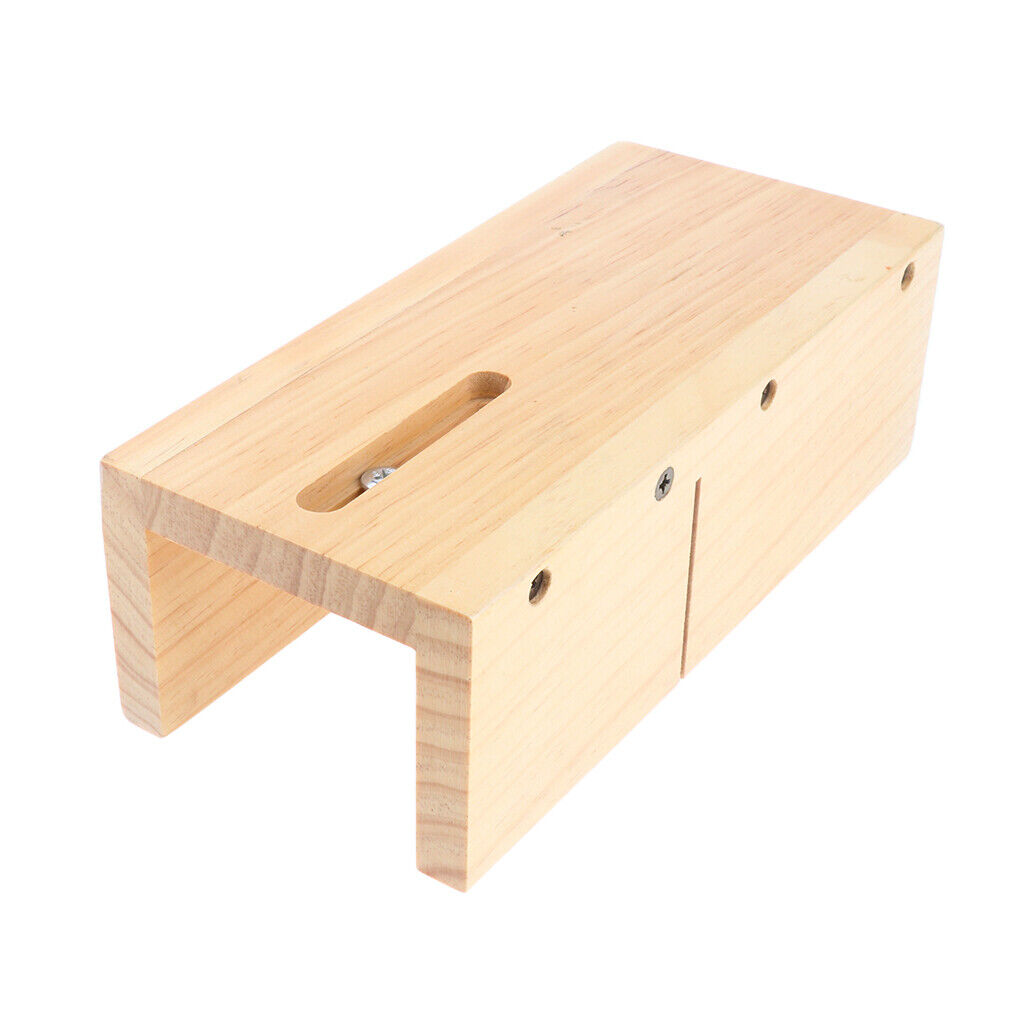 Adjustable Wooden Soap Loaf Cutter Box and Rectangle Silicone Soap Mold with