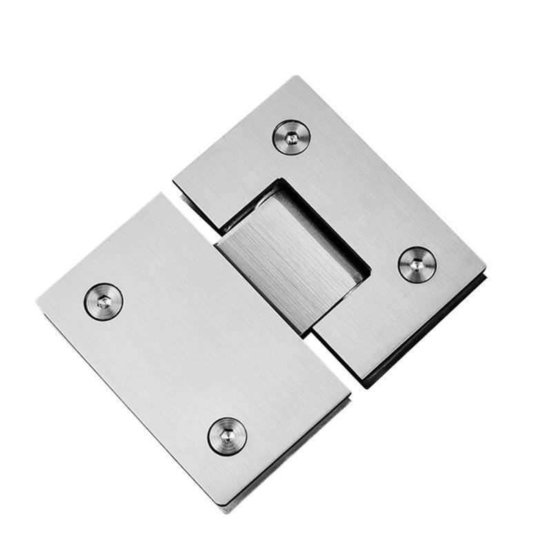 180 Degree Brushed 304 Stainless Steel Hinge Bath Shower Glass Door Bathroom
