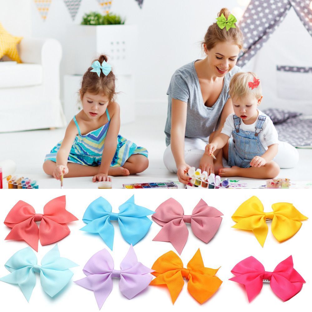 Accessories Kids Cute Metal Alligator Hair Clips Bow Hairpin Barrettes Headwear