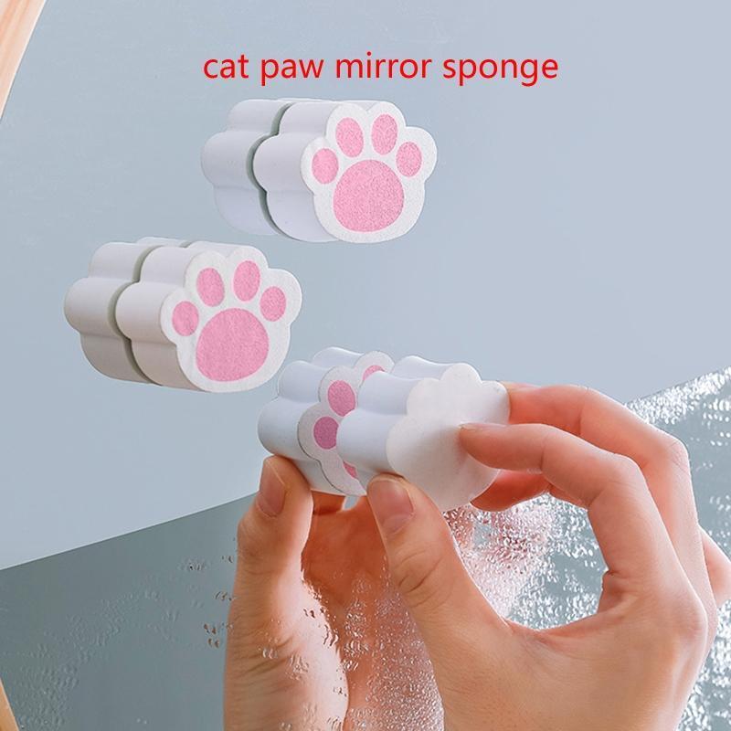 Cartoon Cat Claw Scrubber Wiper Descaling Glass Cleaner Brush Cleaning Tool