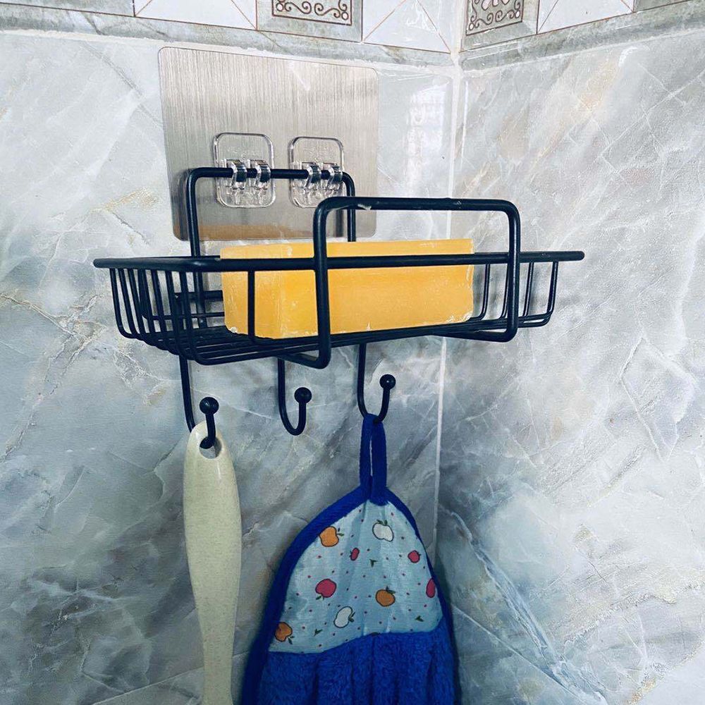 Accessories Iron Free Punching Soap Shelf Soap Holder Wall Hanging Storage Rack