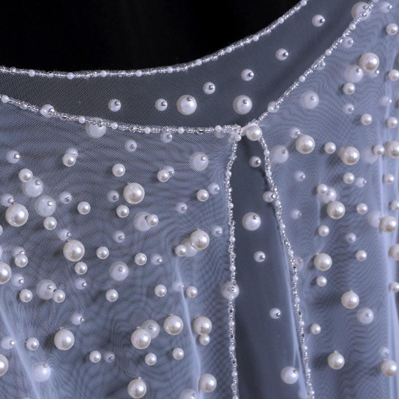Delicate Beads Embroidery Bridesmaid Capelet Shrug for Party Evening Dress