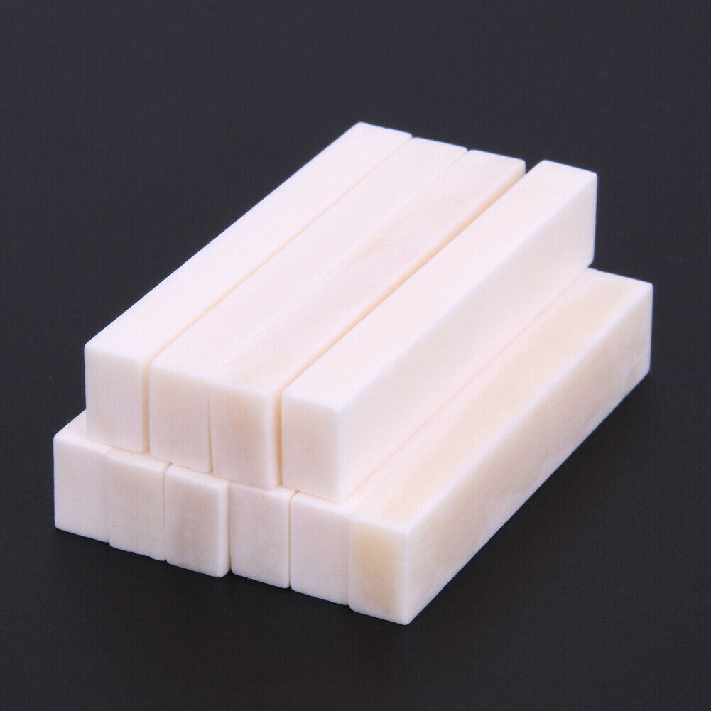 10PCS Best Guitar Bass Real Blank Bone Nut for LP Folk/Classical Guitar