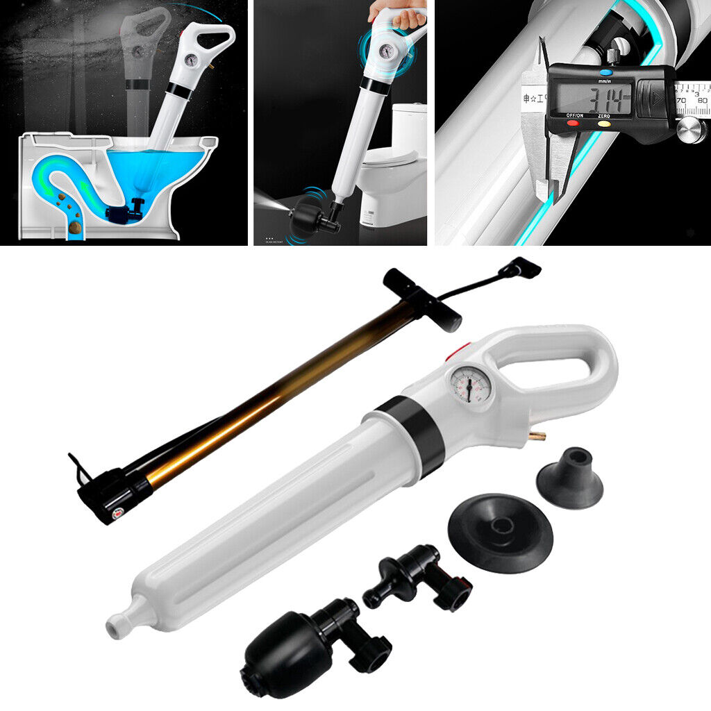 Toilet  Pressure Inflator Plunger Pump Sink Dredge Opener Kits Tool
