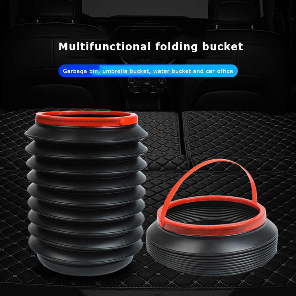4L Car Folding Trash Collapsible Water Storage Buckets Garbage Container