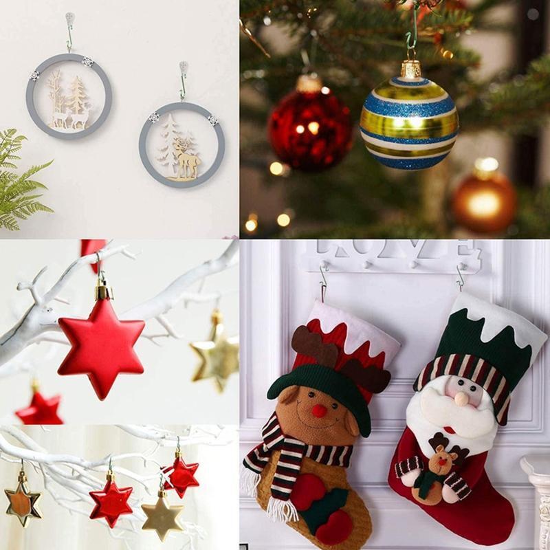 10pcs Xmas Metal Wire S-Shaped Hooks Ornament Hangers for Party Home Use
