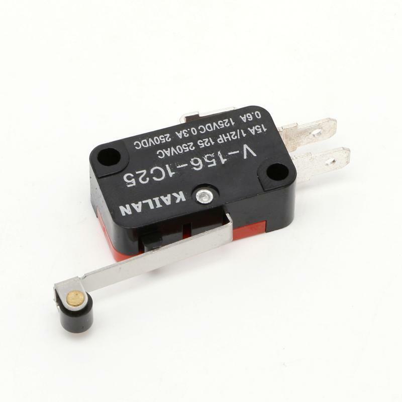 5Pcs Micro Limit Switch Long V-156-1C25 Hinge Roller Momentary SPDT Snap Action