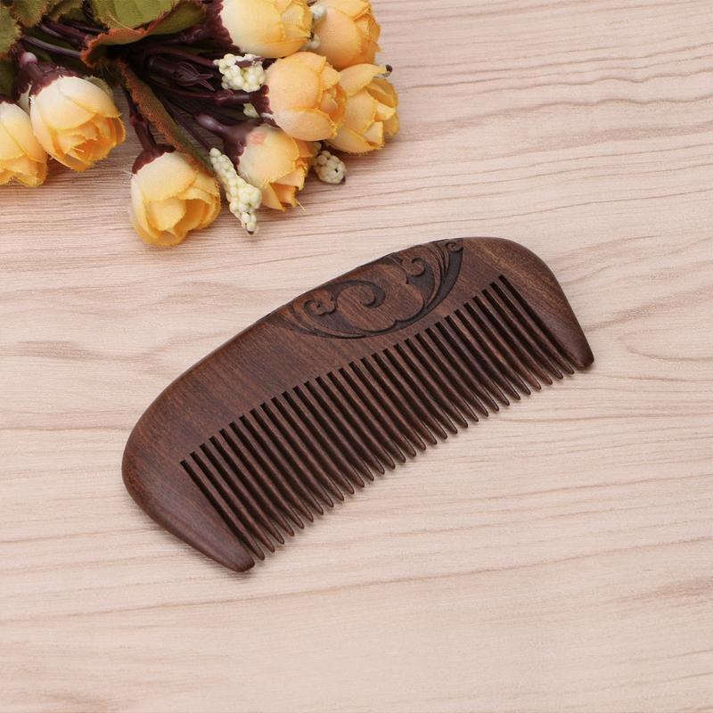 Pro Hairdressing Anti-static Fragrant Natural Wood Wooden Hair Care Comb