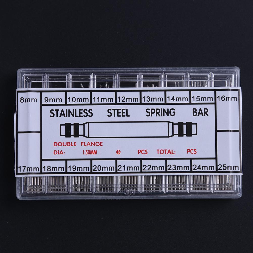 360pcs Watchmaker Watch Band Spring Bars Strap Link Pins Steel Repair Kit