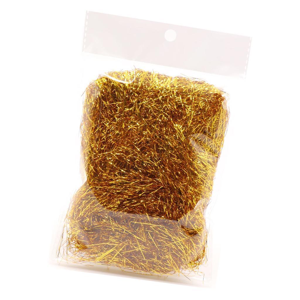 2 Bags Metallic Shred Filler Fine Cut Gift Wrapping and Basket Filling